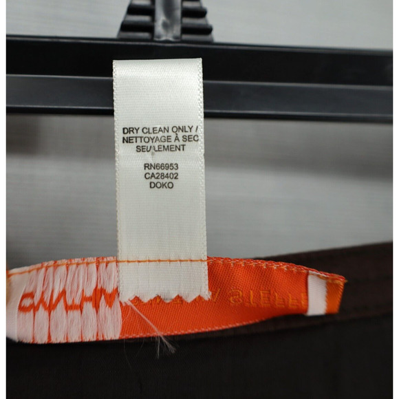 Cynthia Steffe Skirt Womens 8 Brown Gold Tweed Fringe Hem Lined Mohair Alpaca - Picture 5 of 15